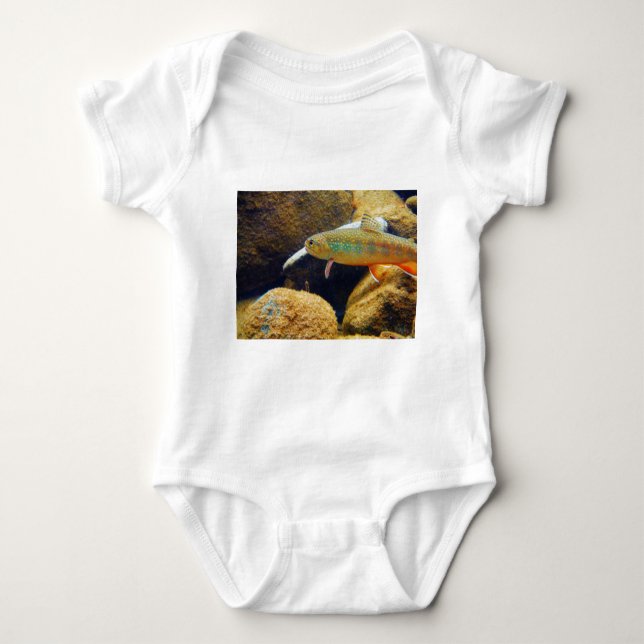 Brook Trout Baby Bodysuit (Front)