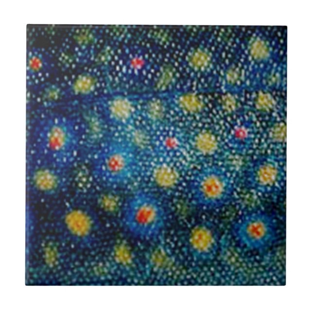 Brook Trout by PatternWear© Tile (Front)