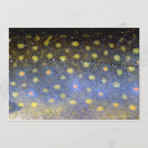 Brook Trout Fish Scales Party Invitation