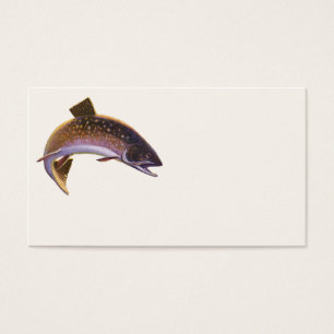 Brook Trout Fish, Vintage Sports Fishing Fisherman