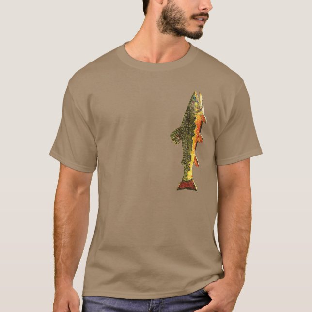 Brook Trout Fisherman's T-Shirt (Front)
