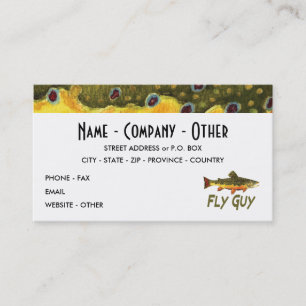 Brook Trout Fishing Business Card