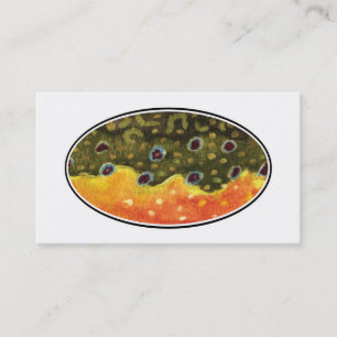 Brook Trout Fishing Business Card