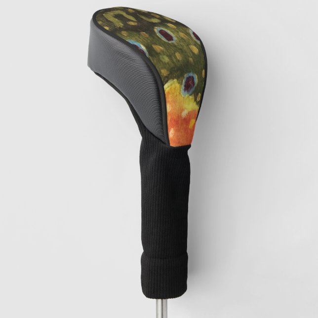 Brook Trout Fishing, Ichthyology Golf Head Cover (Angled)