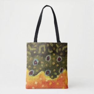Brook Trout Fishing, Ichthyology Tote Bag