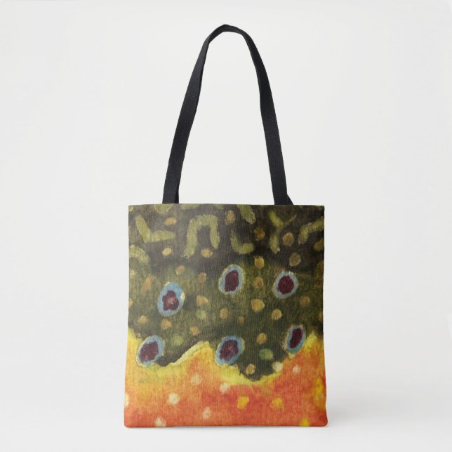 Brook Trout Fishing, Ichthyology Tote Bag (Front)