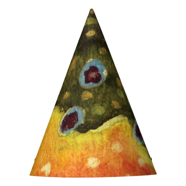 Brook Trout Fishing Party Hat (Front)
