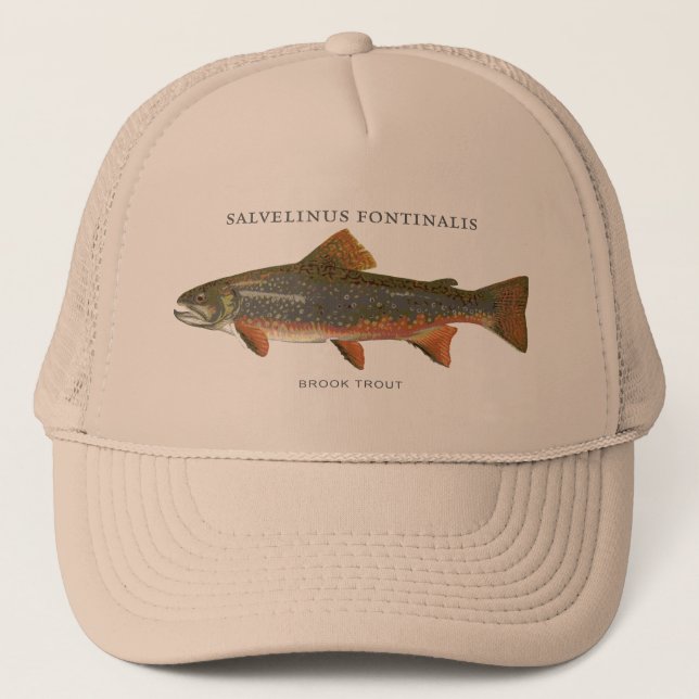 Brook Trout Fishing Trucker Hat (Front)
