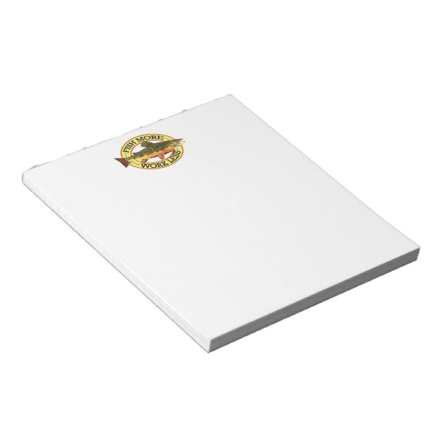 Brook Trout Fly Fisherman's Notepad (Angled)