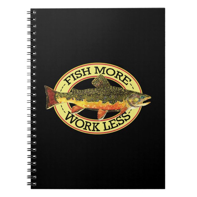 Brook Trout Fly Fisherman's Spiral Notebook (Front)
