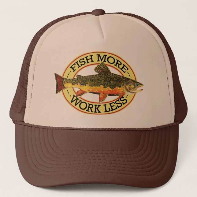 Brook Trout Fly Fisherman's Trucker Hat (Front)