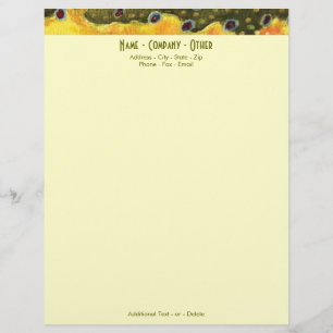 Brook Trout Fly Fishing Customised Customized Letterhead