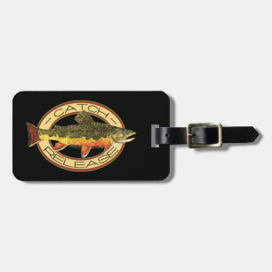 Brook Trout Fly Fishing Luggage Tag