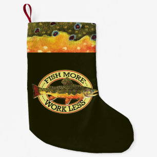 Brook Trout Fly Fishing Small Christmas Stocking
