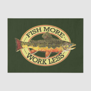 Brook Trout Fly Fishing Tissue Paper
