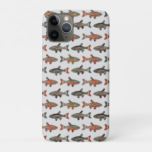 Brook Trout Grey Yellow Orange on Light Grey NH Case-Mate iPhone Case