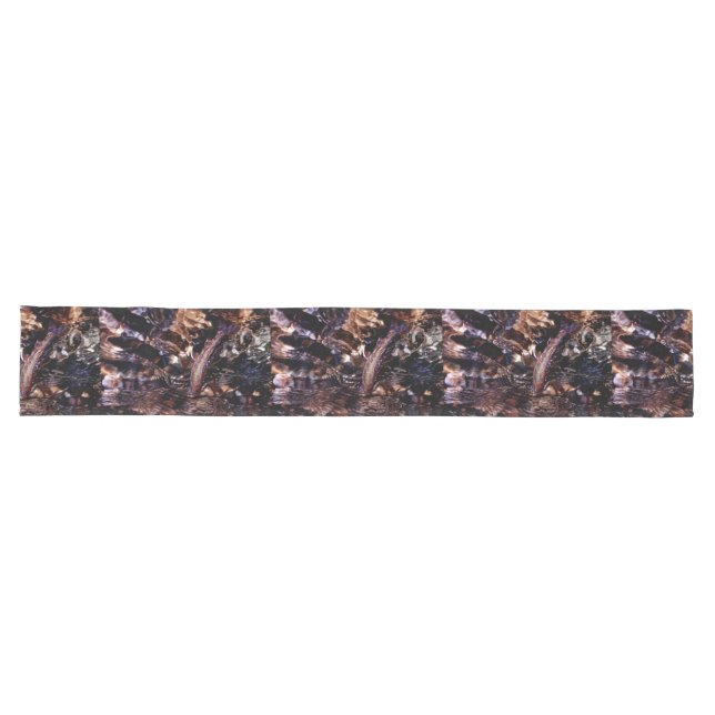 Brook Trout in River Water Long Table Runner (Horizontal)