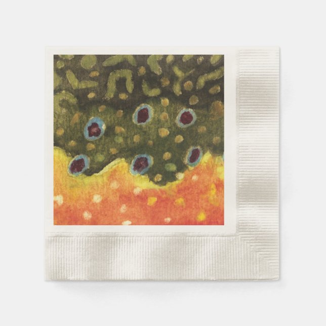 Brook Trout Napkin (Front)