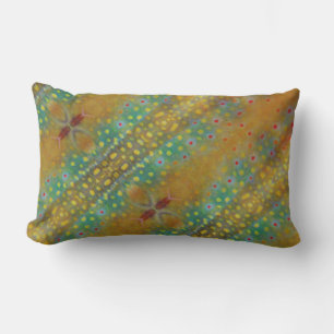 Brook trout pattern print pattern lumbar cushion