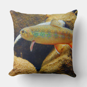 Brook trout pillow