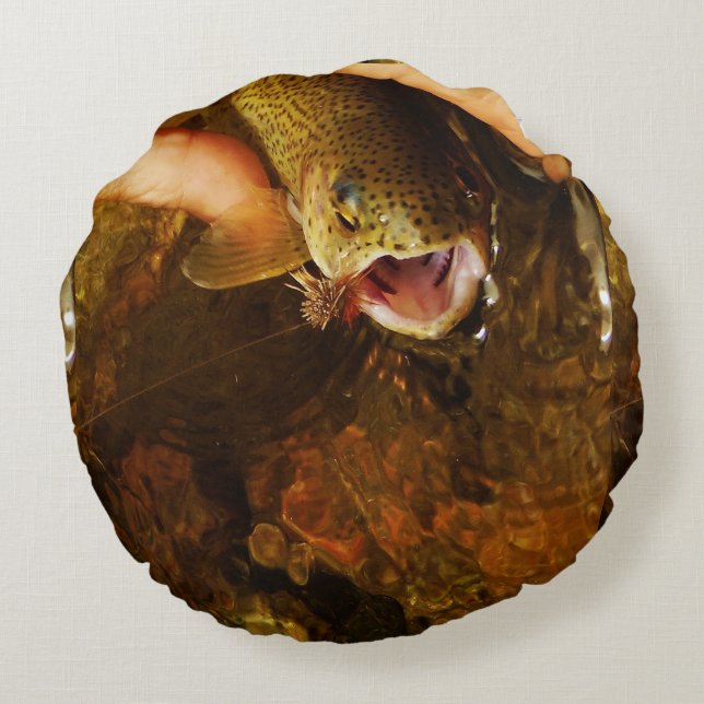 Brook trout pillow (Back)