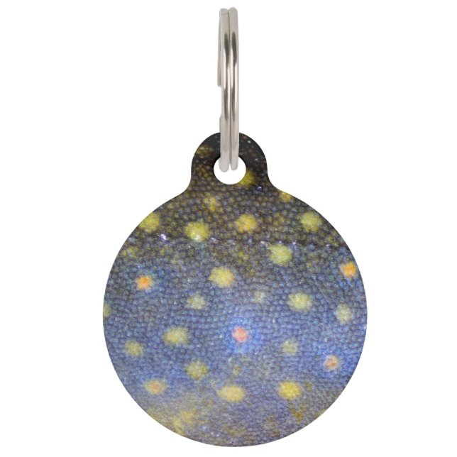 Brook Trout Scales Photography Pet Tag (Front)
