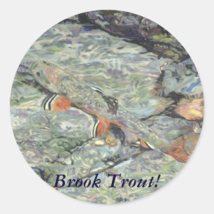 Brook Trout stickers Card Invitation stickers Fish