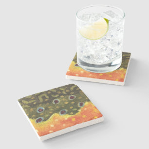 Brook Trout Stone Coaster