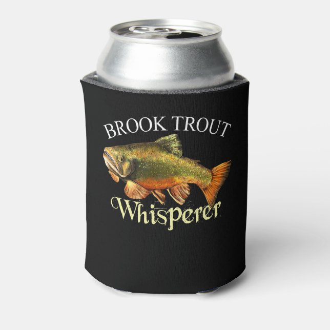 Brook Trout Whisperer Dark Can Cooler (Can Back)