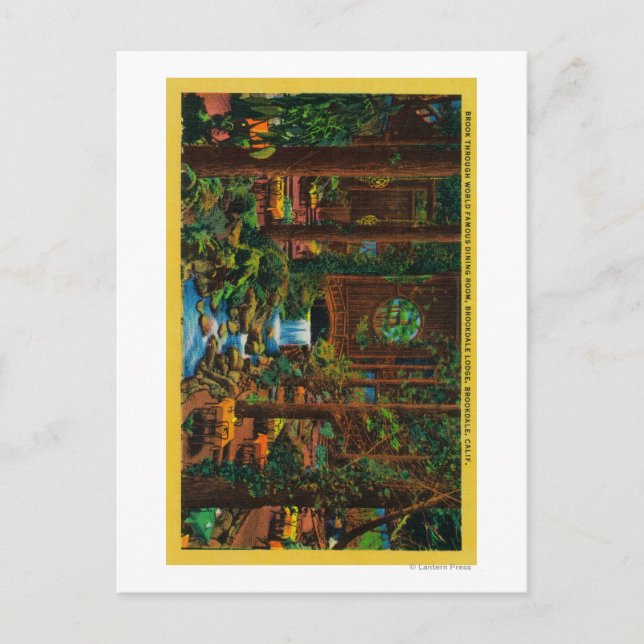 Brookdale Lodge Dining RoomBrookdale, CA Postcard (Front)