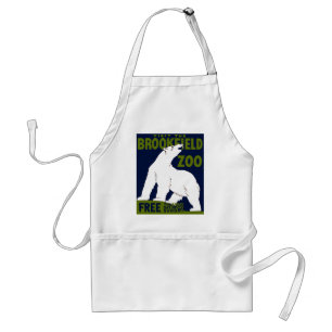 Brookfield Zoo, Federal Art Program Poster 1936 Standard Apron