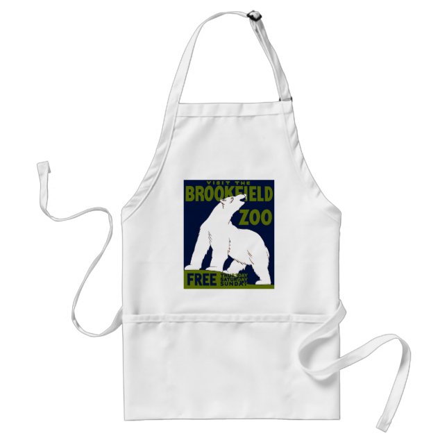 Brookfield Zoo, Federal Art Program Poster 1936 Standard Apron (Front)