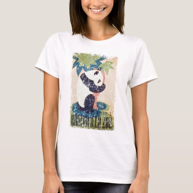 Brookfield Zoo-Panda distressed T-Shirt (Front)