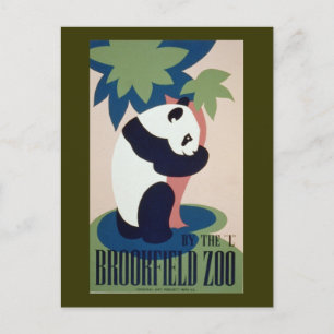 Brookfield Zoo Panda Postcard