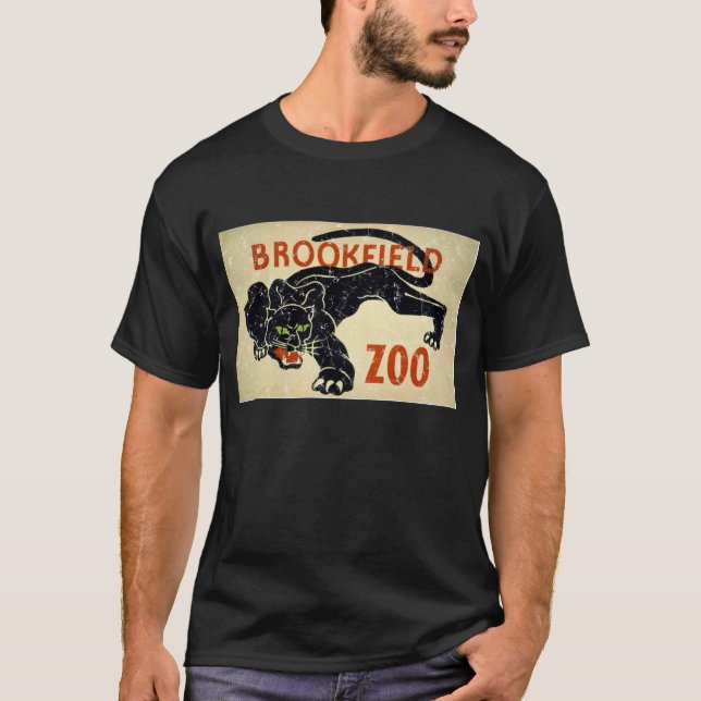 Brookfield Zoo-Panther-distressed T-Shirt (Front)