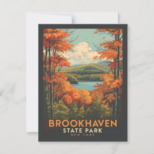 Brookhaven State Park - New York Postcard
