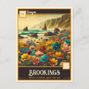 Brookings, Oregon   Vintage Postcard