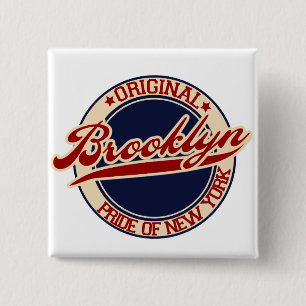Brooklyn 15 Cm Square Badge