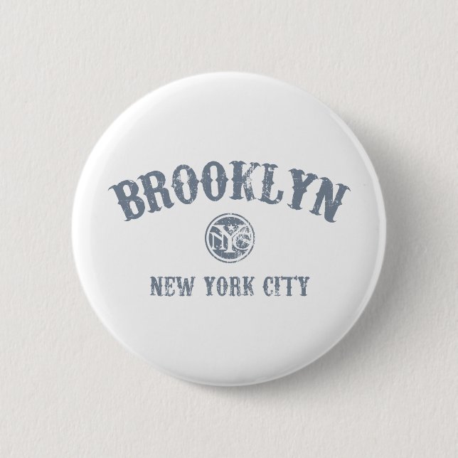 *Brooklyn 6 Cm Round Badge (Front)