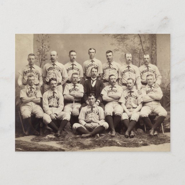 Brooklyn Baseball Team, 1889 Postcard (Front)