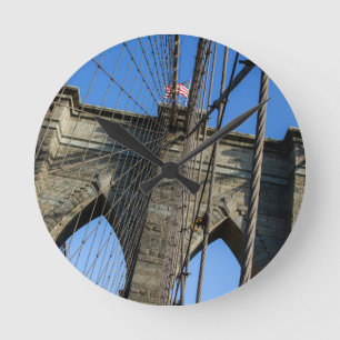 Brooklyn Bridge 02 Round Clock