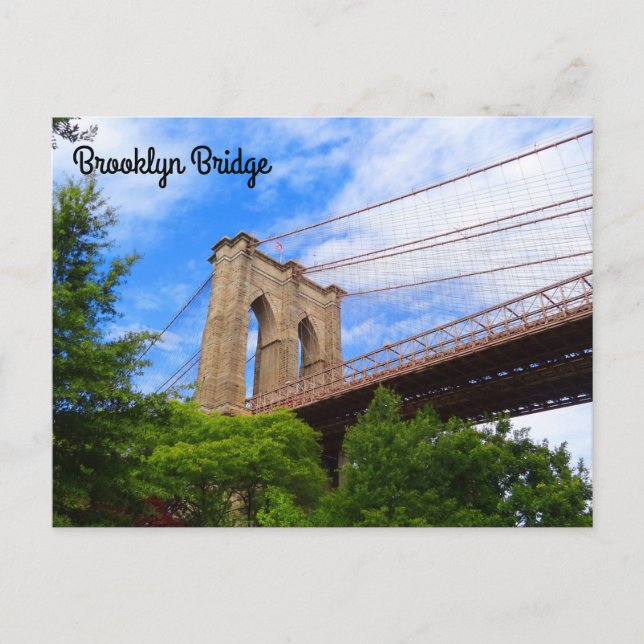 Brooklyn Bridge #1-2 Postcard (Front)