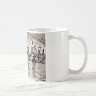 Brooklyn Bridge and a Grey Sky Coffee Mug