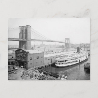Brooklyn Bridge and Docks, 1905 Postcard