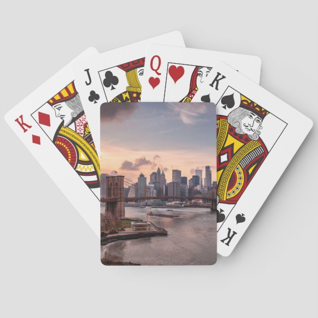 Brooklyn Bridge and Lower Manhattan Playing Cards (Back)
