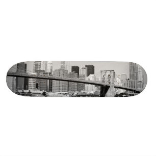 Brooklyn Bridge and Manhattan Skyline Skateboard