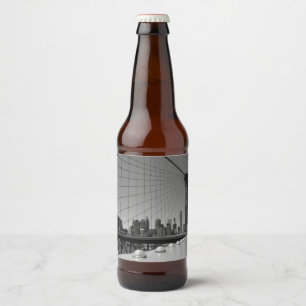 Brooklyn bridge beer bottle label