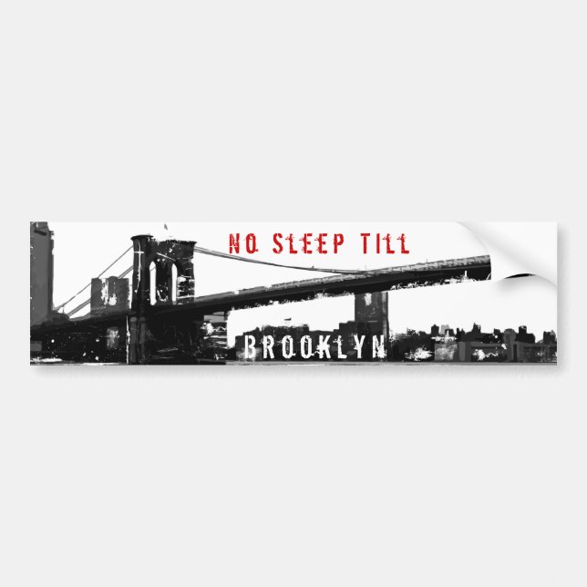 Brooklyn Bridge Bumper Sticker (Front)
