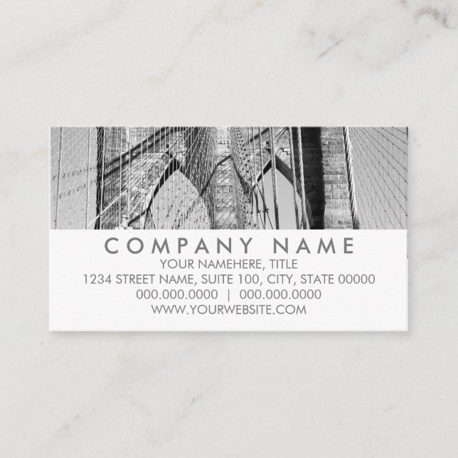 Brooklyn Bridge Business Cards (Front)