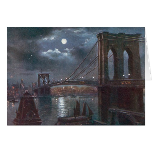 Brooklyn Bridge by Moonlight (Front Horizontal)